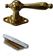 Graf von Gerlitzen Antik Messing Fenster Griff Griffe Fenstergriff Fenstergriffe Fensterolive Fensteroliven F60P